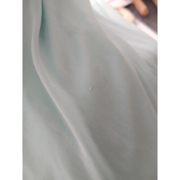 Davids Bridal Knee Length Bridesmaid Dress Ice Blue Size 16 - Picture 11 of 11